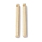 Brass Pendants, Rectangle, Light Gold, 20x2x2mm, Hole: 1.2mm