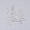 Brass Ball Head Pins, Silver, 30mm, Pin: 0.5mm, about 900~1000Pcs/Bag
