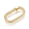 Brass Spring Gate Rings, Oval, Golden, 12x21.5x4mm, Inner Diameter: 17x7mm