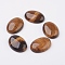 Natural Tiger Eye Flat Back Cabochons, Oval, 40x30x8.5mm