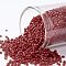TOHO Round Seed Beads, Japanese Seed Beads, (5CF) Transparent Frost Ruby, 15/0, 1.5mm, Hole: 0.7mm, about 3000pcs/10g
