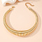 Chunky Alloy Snake Chain Choker Necklaces for Women, Golden, 17.32 inch(44cm)