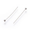 Tarnish Resistant 304 Stainless Steel Ball Head Pins, Stainless Steel Color, 19x0.5mm, 24 Gauge, Head: 1.7mm