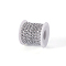 Aluminium Twisted Curb Chains, Unwelded, with Spool, Silver Color Plated, 10x6.5x1.8mm, 5m/set