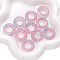 Handmade Lampwork Linking Rings, Rings, Thistle, 25x5.5mm, Inner Diameter: 13.5mm, 5pcs/set