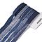Polyester & Polycotton Ribbons Sets, for Bowknot Making, Gift Wrapping, Marine Blue, 5/8 inch(17mm), 5 styles, about 3.00 Yards(2.74m)/Style, 15 Yards/Set
