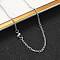 Non-Tarnish Classic Plain 304 Stainless Steel Mens Womens Cable Chain Necklace Making, with Lobster Claw Clasps, Stainless Steel Color, 17.7 inch(45cm), 2mm