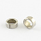 Tarnish Resistant Stainless Steel Quick Link Connectors, Linking Rings, Stainless Steel Color, 7x3mm, about 1mm inner diameter, Hole: 5mm