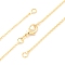Brass Cable Chain Necklace Making, with 304 Stainless Steel Lobster Clasps, Lead Free & Cadmium Free, Long-Lasting Plated, Rack Plating, Real 18K Gold Plated, 16.14 inch(41cm)
