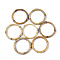 Bamboo Linking Rings, Ring, BurlyWood, 45~55x6.5~7.5mm, Inner Diameter: 37~44mm