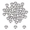 UNICRAFTALE 40pcs 6mm Rondelle Stopper Beads 304 Stainless Steel Slider Beads with Plastic 1mm Small Hole Loose Bead Metal Beads Fidning for DIY Bracelets Jewelry Making