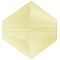 Preciosa® Crystal Beads, Czech Crystal, Bicone(451 69 302 Rondelle), 80100 840 Jonquil Matt, 6mm, Hole: 1mm