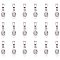 PandaHall 50 Pcs Tibetan Style Alloy Glue on Flat Pad Bails Leaf Shape Pendants Charms Connector Hanger for Jewelry Making, Antique Silver