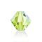 Preciosa® Crystal Beads, Czech Crystal, Bicone(451 69 302 Rondelle), 50540 200 Limecicle AB, 6mm, Hole: 1mm