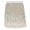 1 Yard Plastic Bugle Bead Tassel Trimming, Costume Accessories, Light Grey, 11-3/4 inch(300mm)