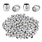 304 Stainless Steel European Beads, Barrel Large Hole Beads, Stainless Steel Color, 6x6mm, Hole: 4mm, 100pcs/box