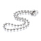 Iron Round Ball Chains with Bead Tips, for Replacement Deck Fill, Platinum, 430x6mm, Hole: 6mm