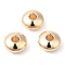 Brass Beads, Cadmium Free & Lead Free, Rondelle, Long-Lasting Plated, Light Gold, 6x3mm, Hole: 2mm
