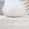 Wool Fibre Yarn, for Sweater Hat Socks Baby Blankets, Floral White, 3mm