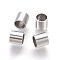 Tarnish Resistant 304 Stainless Steel Tube Beads, Large Hole Beads, Stainless Steel Color, 5x5mm, Hole: 4mm
