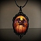 Alloy Pendant Necklaces, Halloween Theme, Bat, 12.99 inch(33cm)