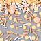 Handmade Polymer Clay Cabochons, with Plastic, Fruit, Orange, 3~10x1~10x0.3~6mm