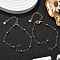 2Pcs 2 Colors 304 Stainless Steel Round Ball Cable Chain Bracelet Making, with 304 Stainless Steel Lobster Claw Clasps and Cross End Chain, Golden & Stainless Steel Color, 6.69 inch(17cm), 1pc/color