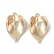 Brass Cubic Zirconia Pendants, Cadmium Free & Nickel Free & Lead Free, Leaf, Real 18K Gold Plated, Clear, 20x12x4mm, Hole: 1.4mm
