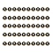 Golden Plated Alloy Charms, with Enamel, Enamelled Sequins, Flat Round, Black, Letter.R, 14x12x2mm, Hole: 1.5mm, 50pcs/Box