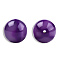 Opaque Resin Beads, Round, Purple, 19mm, Hole: 2~2.4mm