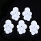 Opaque Acrylic Beads, 3D Cloud Shapes, White, 33x23x17mm, Hole: 2mm, about 80pcs/500g