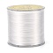 Flat Japanese Crystal Elastic Stretch Thread, for Bracelets Gemstone Jewelry Making Beading Craft, White, 0.5mm, about 328 yards(300m)/roll