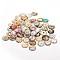 Printed Picture Glass Cabochons, Half Round/Dome, Clock Series, Mixed Color, 24.5~25x6~7mm