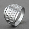 Zinc Alloy Rings, for Protecting Fingers and Increasing Strength, Assistant Tool, Platinum, 16.5x13mm
