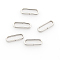 Tarnish Resistant 304 Stainless Steel Rectangle Quick Link Connectors, Linking Rings, Closed but Unsoldered, Stainless Steel Color, 10x3.5x2mm, Hole: 2x8.5mm, about 50pcs/10g