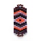 MIYUKI & TOHO Handmade Japanese Seed Beads Links, Loom Pattern, Rectangle, Colorful, 34~35x14~14.5x1.6~2mm, Hole: 1.8~2mm
