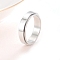 Rotating 201 Stainless Steel Finger Rings for Men Women, Stainless Steel Color, US Size 8(18.1mm)
