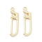 Alloy Pendants, Long-Lasting Plated, Lead Free & Cadmium Free, Saw, Light Gold, 30.5x8x3.5mm, Hole: 1.6mm