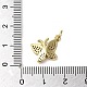 Латунные микропаве прозрачные подвески с фианитом X-KK-U005-01H-G-3