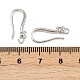 Латунь микро проложить кубического циркония серьги крючки KK-A257-14P-3