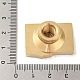 Геометрическая цветочная рамка из латуни AJEW-H149-01G-09-4