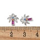 Латунные микро проложить кубического циркония подвески KK-P290-58P-3
