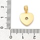 Подвески из латуни с микропаве из циркония KK-M303-01G-05-3