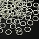 Серебристый цвет сплава сплав кольца ювелирные изделия выводы X-PALLOY-I035-8mm-S-1