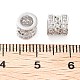 Латунные микропаве из прозрачного кубического циркония KK-U028-21P-3