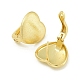 Серьги-кольца из латуни в форме сердца EJEW-Q390-09G-2