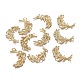 Кулоны из латуни с прозрачным фианитом ZIRC-F120-085G-4