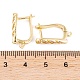 Фурнитура для сережек-обручов из латуни с фианитом KK-S374-04G-02-2