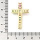 Подвески из латуни с прозрачным фианитом KK-M101-04G-3