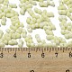 Непрозрачный матовый стеклянный бисер цвета макарон SEED-K009-12B-15-4